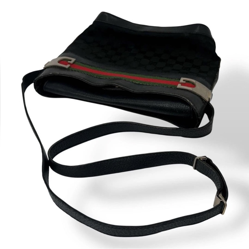 Gucci Black Shoulder Bag with Red and Green Accents - Picture 5 of 16